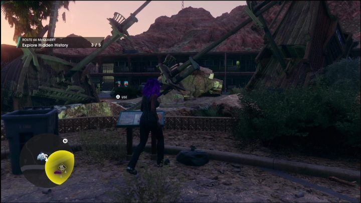 Następy punkt stoi po drugiej stronie drogi, zaraz przy figurze zatopionego statku - Saints Row 2022: Odkrycia (Południowe Pustkowia) - lista i opisy aktywności - Saints Row - poradnik do gry