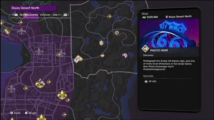 Ta aktywność znajduje się przy krańcu dzielnicy, w jej południowo zachodniej części - Saints Row 2022: Odkrycia (Północna pustynia Rojas) - lista i opisy aktywności - Saints Row - poradnik do gry