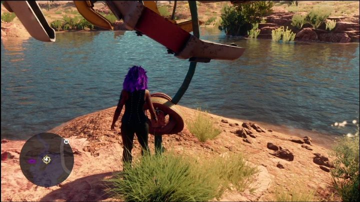 Lokacja: Centralna część lokacji, pośrodku niewielkiego jeziora - Saints Row 2022: Odkrycia (Północna pustynia Rojas) - lista i opisy aktywności - Saints Row - poradnik do gry