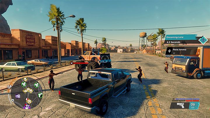 Jest też inna metoda pozyskania Gargantuy - monster truck może pojawiać się przy blokadach rozstawianych przez gang Los Panteros - Saints Row: Monster truck (Gargantua) - jak odblokować pojazd? - Saints Row - poradnik do gry