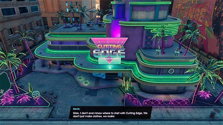 Cutting Edge dokładniej opisaliśmy w rozdziale Przedsięwzięcia w naszym poradniku - Saints Row 2022: Trofeum Wyposażenie na akcję (Statement Pieces) - jak zdobyć? - Saints Row - poradnik do gry