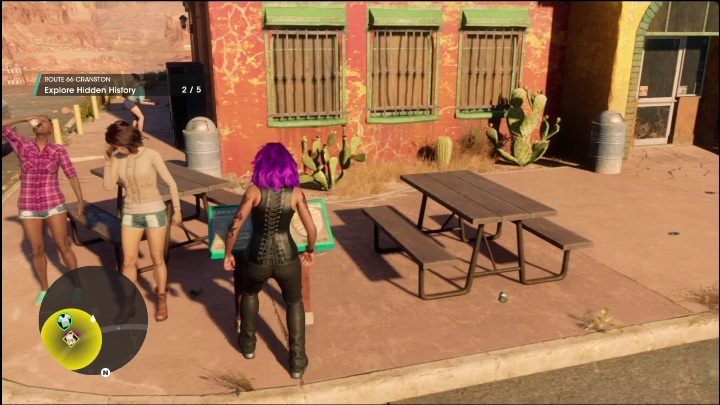 Kolejny punkt leży po lewej stronie baru, w głównej części placu - Saints Row 2022: Odkrycia (Południowa pustynia Rojas) - lista i opisy aktywności - Saints Row - poradnik do gry