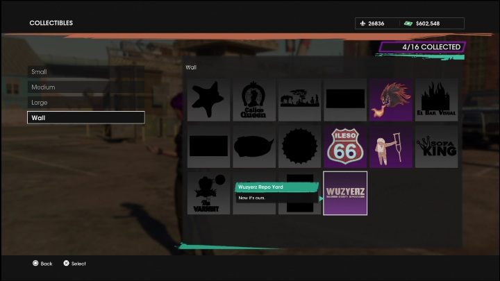 6 - Saints Row 2022: Kolekcja dekoracje ścienne - lista wszystkich elementów średniej kolekcji - Saints Row - poradnik do gry