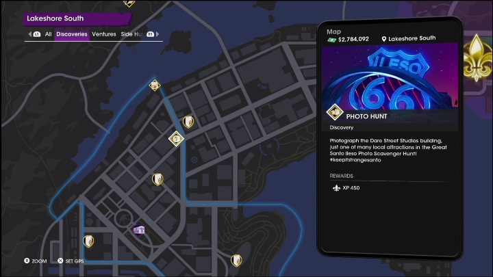 Ta aktywność znajduje się we wschodnio północnej części regionu - Saints Row 2022: Odkrycia (Południowe Lakeshore) - lista i opisy aktywności - Saints Row - poradnik do gry