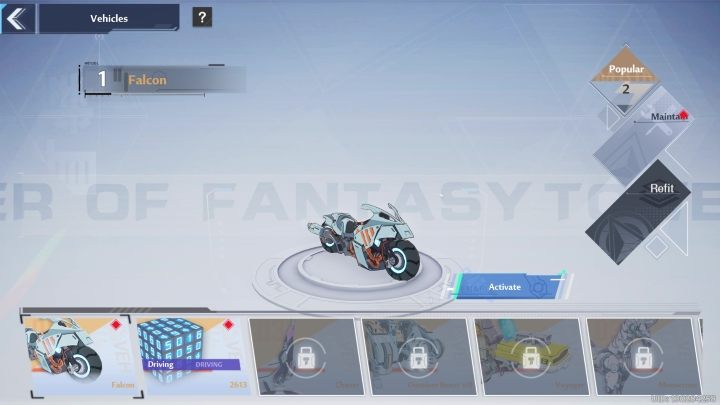 Jak już było wspomniane Falcon to pierwszy pojazd, jaki trafi do Waszej kolekcji - Tower of Fantasy: Vehicles (pojazdy) - lista wszystkich, jak odblokować - Tower of Fantasy - poradnik do gry