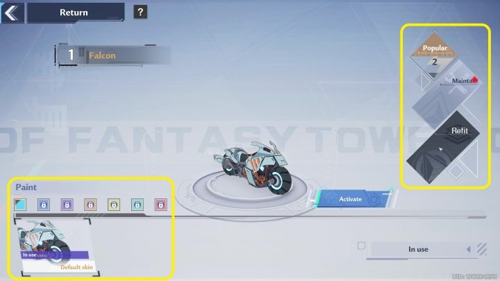 Ponadto dostaniecie szansę na zmianę koloru Waszego wozu (Refit) - Tower of Fantasy: Vehicles (pojazdy) - lista wszystkich, jak odblokować - Tower of Fantasy - poradnik do gry