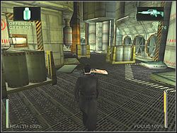 Po otwarciu wielkich wrót znajdziesz się w sali z korytarzem z prawej - [Ghost] The Power Plant - Nuclear Waste Sector 2 | Enter The Matrix - Enter The Matrix - poradnik do gry