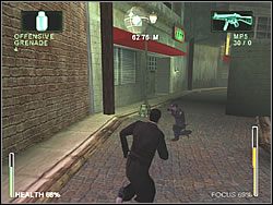 Ruszaj czym prędzej po schodach w dół - [Ghost] Chinatown - Hard Line Pursuit | Enter The Matrix - Enter The Matrix - poradnik do gry