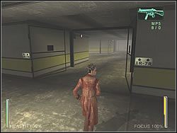 Trafisz na kolejne schody, tym razem prowadzące w górę - [Niobe] The Airport - Jackson in Steam | Enter The Matrix - Enter The Matrix - poradnik do gry