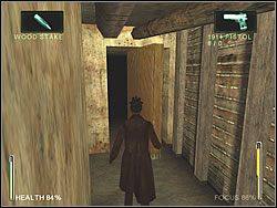 Po walce przejdź przez podwójne drzwi do kilku sekretnych przejść - [Niobe] The Chateau - The Attic | Enter The Matrix - Enter The Matrix - poradnik do gry