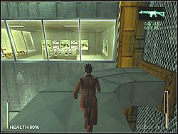 Gdy okolica zrobi się spokojna, przeskocz na tunel wentylacyjny w prawej części sali - [Niobe] The Power Plant - Generator Turbine | Enter The Matrix - Enter The Matrix - poradnik do gry