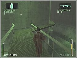 W końcu trafisz na kładkę prowadzącą na środek pomieszczenia - [Niobe] The Power Plant - Core Control | Enter The Matrix - Enter The Matrix - poradnik do gry