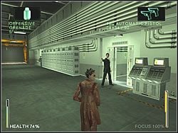 Wejdź w tunel przed Tobą i biegnij nim do końca - [Niobe] The Power Plant - Agent Escape | Enter The Matrix - Enter The Matrix - poradnik do gry