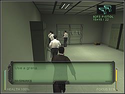 Znajdujesz się nieopodal szatni ochrony - [Ghost] The Airport - North Point | Enter The Matrix - Enter The Matrix - poradnik do gry