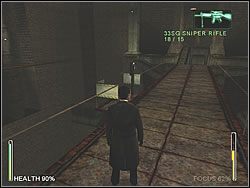 Najlepiej jednak pozbieraj amunicje od załatwionych przed chwilą przeciwników i dopiero się z nim uporaj - [Ghost] The Sewers - Abyss 2 | Enter The Matrix - Enter The Matrix - poradnik do gry