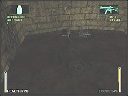 Zejdź po drabince z lewej na sam dół, do kanałów - [Ghost] The Sewers - Waterway | Enter The Matrix - Enter The Matrix - poradnik do gry