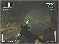 Czas się troszkę wrócić - musisz biec tym kanałem w drugą stronę - [Ghost] The Sewers - Waterway | Enter The Matrix - Enter The Matrix - poradnik do gry