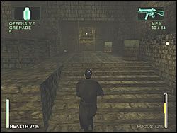 Z daleka rozwal oddziały z granatami, a dwójkę która przybiegnie do Ciebie zdejmij z bliskiej odległości - [Ghost] The Sewers - Breathing Room | Enter The Matrix - Enter The Matrix - poradnik do gry