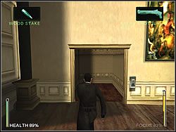 Owe drzwi prowadzą do większej sali z kominkiem - [Ghost] The Chateau - West Wing | Enter The Matrix - Enter The Matrix - poradnik do gry