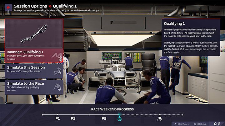 W przeciwieństwie do treningów nie powinniście symulować kwalifikacji, tylko starać się je zawsze manualnie rozgrywać - F1 Manager 2022: Kwalifikacje - opis, strategia - F1 Manager 2022 - poradnik do gry
