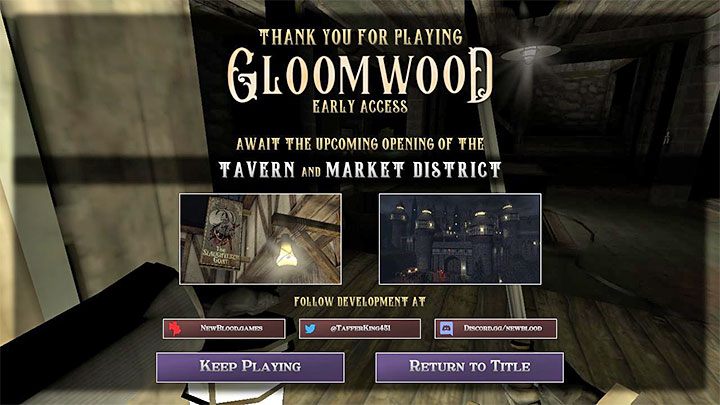 Obejrzenie sceny z lustrem to koniec głównego wątku fabularnego dla wersji early access gry z września 2022 roku - Gloomwood: Coast Cliffside (klif, latarnia morska) - solucja, opis przejścia - Gloomwood - poradnik do gry