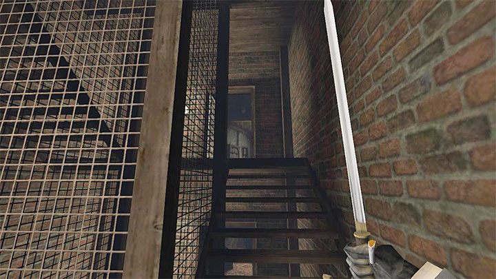 Po dotarciu do klatki Stairwell A dotrzyjcie na najwyższe piętro - Gloomwood: Sejf z biura (Accounting Office) w Croups Fishery - kombinacja do sejfu, zawartość - Gloomwood - poradnik do gry