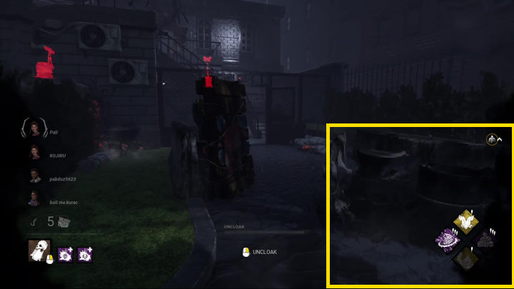 Zniekształcenia obrazu powodowane przez kamuflaż Widma. - Dead by Daylight: Widmo - perki, moc - Dead by Daylight - poradnik do gry