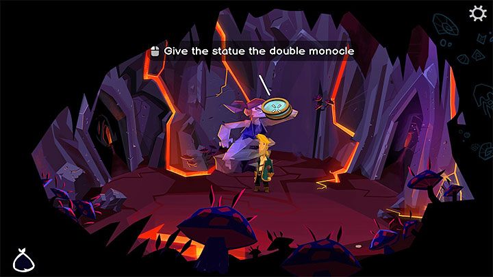 Małpa mrużąca oczy (Squinting Monkey) - Użyjcie na niej podwójnego monokla (Double Monocle) - Return to Monkey Island: Odnalezienie LeChucka (Find LeChuck) w części 5 - solucja, opis przejścia - Return to Monkey Island - poradnik do gry