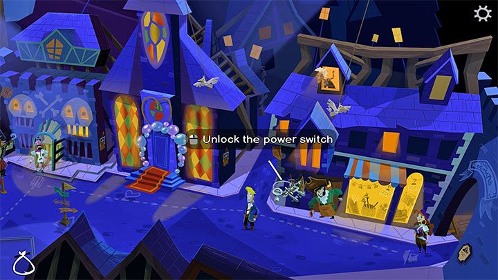 Z kluczy możecie korzystać na potrzeby odblokowywania wyłączników (Power Switch) - Return to Monkey Island: Otwarcie skrzyni (Open the chest) i zakończenie części 5 - solucja, opis przejścia - Return to Monkey Island - poradnik do gry