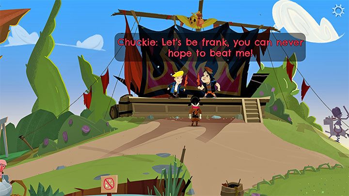Arena walk znajduje się u góry ekranu - Return to Monkey Island: Prolog (Prelude) - solucja, opis przejścia - Return to Monkey Island - poradnik do gry