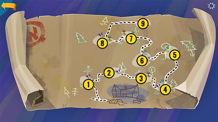Dotrzyjcie do lasu (Forest) i wejdźcie do niego - Return to Monkey Island: Zdobycie mopa (Get a mop) - solucja, opis przejścia - Return to Monkey Island - poradnik do gry
