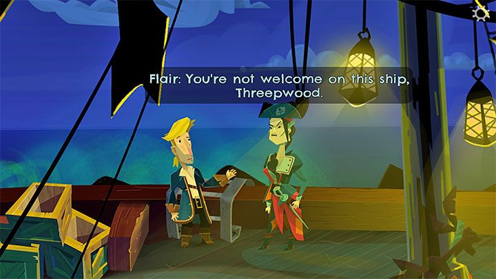 Znajdziecie się z powrotem z boku statku - Return to Monkey Island: Poznanie sekretów LeChucka (Learn LeChucks secrets) - solucja, opis przejścia - Return to Monkey Island - poradnik do gry