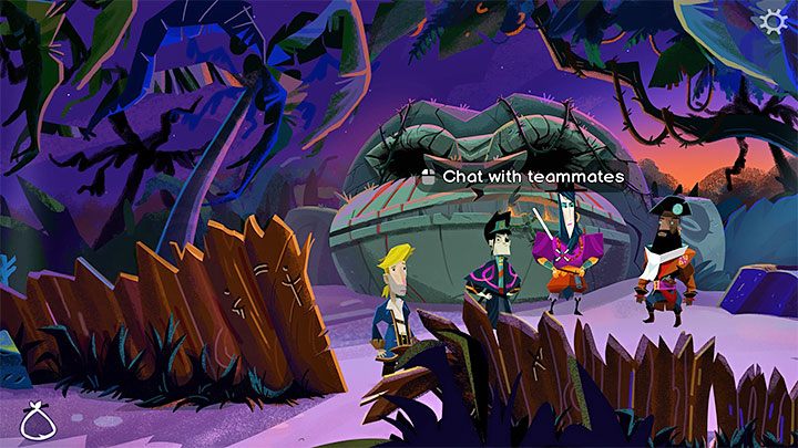 Powróćcie na brzeg i z mapy wyspy wybierzcie lokację Giant Monkey Head - Return to Monkey Island: Poznanie sekretów LeChucka (Learn LeChucks secrets) - solucja, opis przejścia - Return to Monkey Island - poradnik do gry