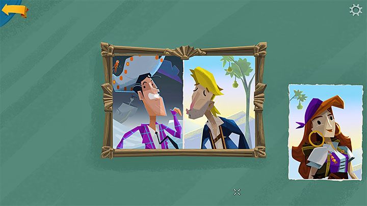 Otwórzcie inwentarz i wybierzcie z niego ramkę - Return to Monkey Island: Złoty klucz Bella Fisher (Bella Fishers Golden Key) - solucja, opis przejścia - Return to Monkey Island - poradnik do gry