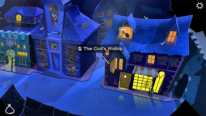 Sklep z pamiątkami Cods Wallop jest nową lokacją na wyspie Melee Island - znajdziecie go w High Street w miejscu, w którym w rozdziale 1 budynek był jeszcze zamknięty - Return to Monkey Island: Złoty klucz Bella Fisher (Bella Fishers Golden Key) - solucja, opis przejścia - Return to Monkey Island - poradnik do gry