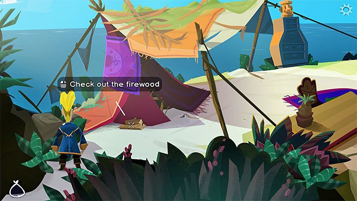 Przenieście się na wyspę Scurvy Island i odwiedźcie na niej obóz (Camp) - Return to Monkey Island: Złoty klucz Brrr Muda Island (Brrr Muda Island Golden Key) - solucja, opis przejścia - Return to Monkey Island - poradnik do gry