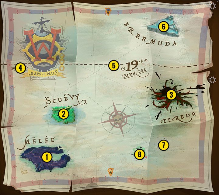 Powróććie na statek Guybrusha - Return to Monkey Island: Zdobycie 5 kluczy do sejfu (Get the 5 keys for the safe) - solucja, opis przejścia - Return to Monkey Island - poradnik do gry