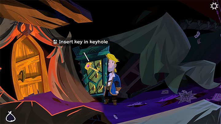 Po tym jak zgromadzicie wszystkich 5 kluczy powróćcie na Melee Island i wyruszcie raz jeszcze w stronę sklepu voodoo w Low Street - Return to Monkey Island: Zdobycie 5 kluczy do sejfu (Get the 5 keys for the safe) - solucja, opis przejścia - Return to Monkey Island - poradnik do gry