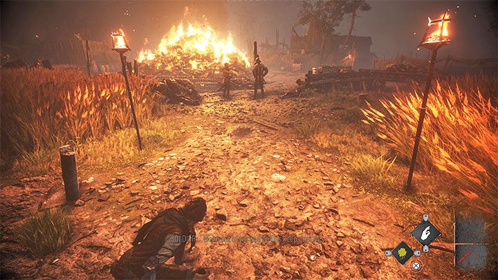 Musicie w ramach awansów w głównej fabule dotrzeć do wielkiego ogniska na mokradłach - Plague Tale Requiem: Sekretne skrzynie z rozdziału 4 (Obowiązek opiekunki) - lista - A Plague Tale Requiem - poradnik do gry