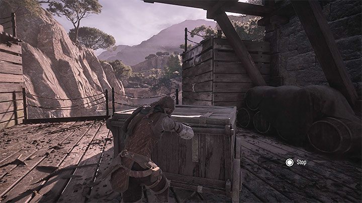 Powróćcie do obrotowego mechanizmu - Plague Tale Requiem: Znalezienie drogi do łodzi (Find a way to reach the boat) - solucja, opis przejścia - A Plague Tale Requiem - poradnik do gry