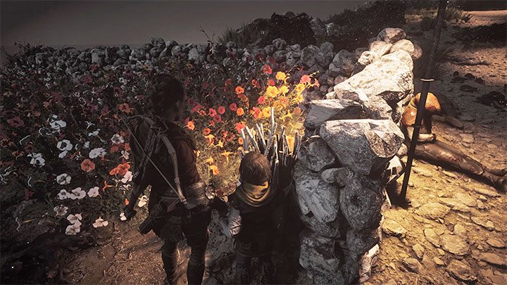 Pomożcie sobie trafieniem Igniferem w oddaloną zgaszoną pochodnię - Plague Tale Requiem: Dotarcie do ruin (Reach the ruins at the centre of the island) - solucja, opis przejścia - A Plague Tale Requiem - poradnik do gry