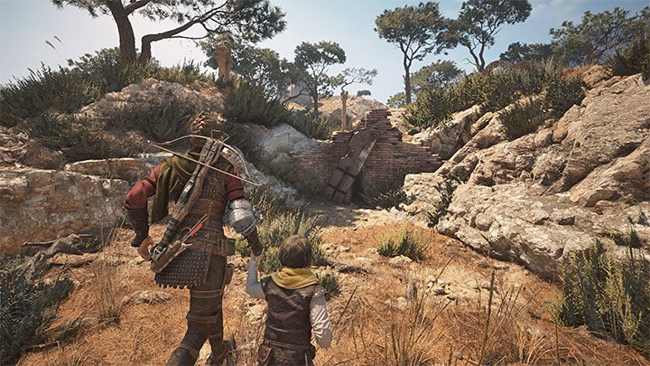 Cel podróży to ruiny ze środkowej części wyspy - Plague Tale Requiem: Eksploracja wyspy (Explore the island) - solucja, opis przejścia - A Plague Tale Requiem - poradnik do gry