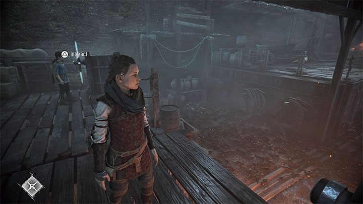 Po nowej wymianie zdań żołnierz podniesie drugą łódź - Plague Tale Requiem: Znalezienie łodzi Zakonu (Find the Orders boat) - solucja, opis przejścia - A Plague Tale Requiem - poradnik do gry