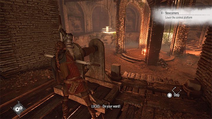 Kawałek dalej musicie dla odmiany użyć zwykłej amunicji i trafić z procy w wiszące mięso - Plague Tale Requiem: Wydostanie się z podziemi areny (Exit the arenas underground) - solucja, opis przejścia - A Plague Tale Requiem - poradnik do gry