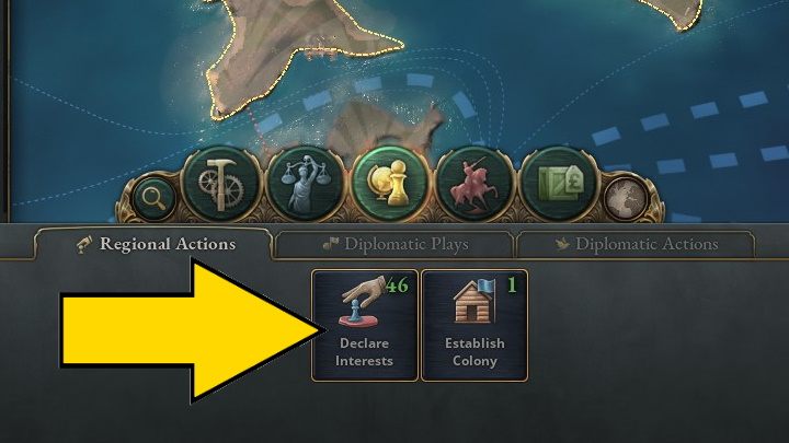 Вы можете заявить о своих интересах с помощью Дипломатической линзы - Виктория 3: Как колонизировать? - Виктория 3 Руководство по игре