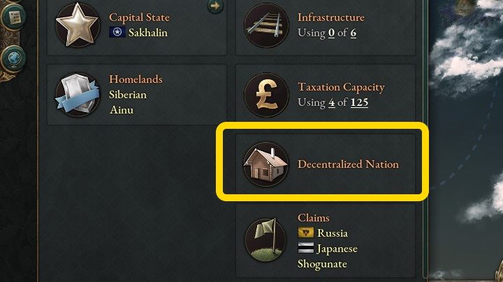 Чтобы проверить, имеет ли государственная власть в данном регионе децентрализованный статус, щелкните левой кнопкой мыши по определенной области - Виктория 3: Как колонизировать? - Виктория 3 Руководство по игре