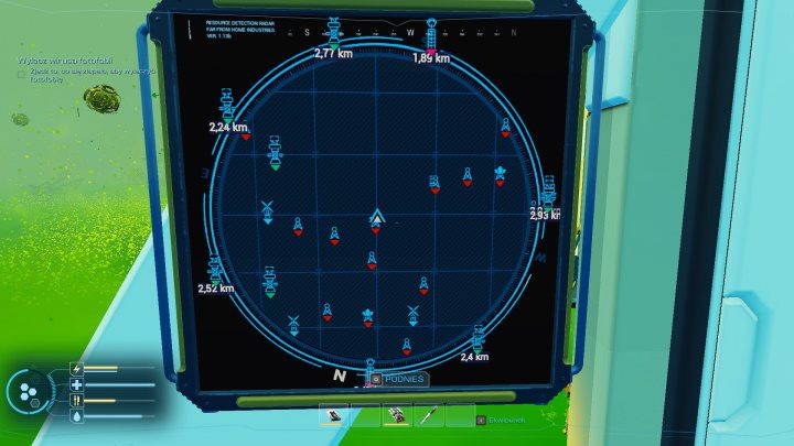 Radar lokalizacyjny pokazuje najważniejsze miejsca na mapie w następujący sposób - Forever Skies: Zalecane wyposażenie Sterowca - Forever Skies - poradnik do gry