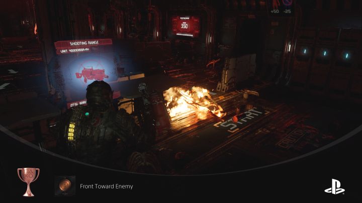 Nie marnujcie amunicji na trafianie w tarcze, tylko czekajcie na pojawienie się grupy nekromorfów - Dead Space Remake: Trofea / Osiągnięcia - lista wszystkich, poradnik trofeowy - Dead Space Remake - poradnik do gry
