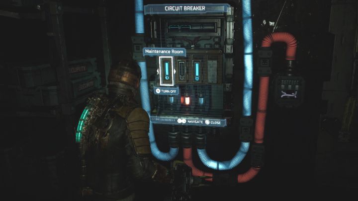 W większej hali dotrzyjcie do małej windy, która zawiezie Isaaca na wyższe balkoniki - Dead Space Remake: Nowi przybysze (New Arrivals) - Dead Space Remake - poradnik do gry