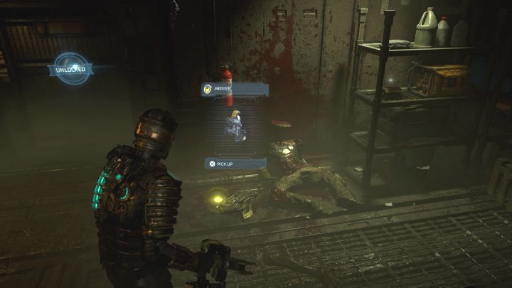 Wybierzcie zachodnie wyjście z centralnej lokacji, które prowadzi do pomieszczenia Przygotowalnia (Preparation Room) - Dead Space Remake: Korekta kursu (Course Correction) - Dead Space Remake - poradnik do gry